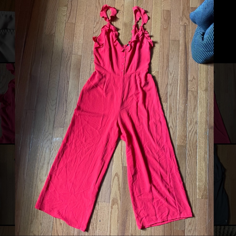 H&M Red Jumpsuit